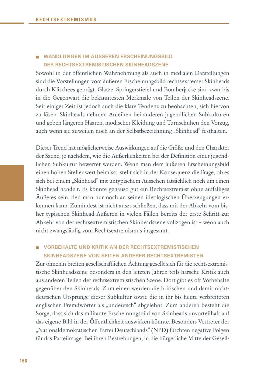 Seite 166 des Verfassungsschutzbericht 2010 Baden-Württemberg
