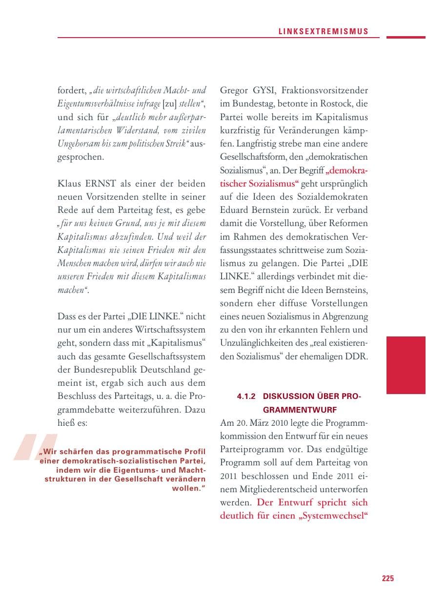Seite 223 des Verfassungsschutzbericht 2010 Baden-Württemberg