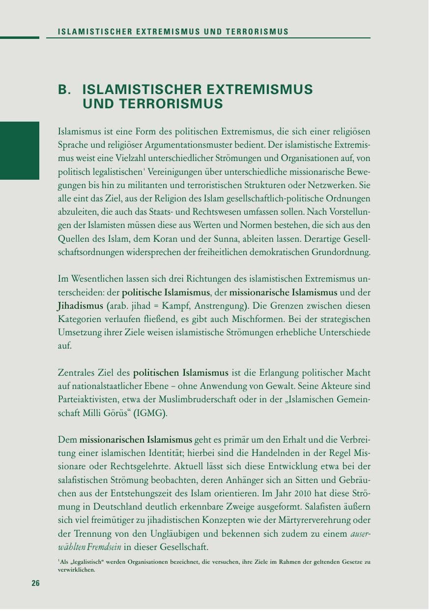 Seite 24 des Verfassungsschutzbericht 2010 Baden-Württemberg