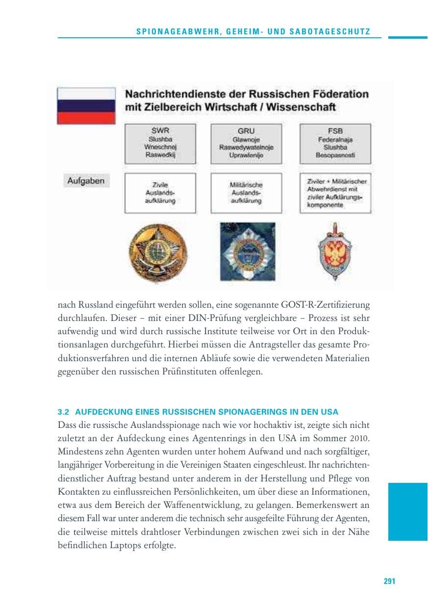Seite 289 des Verfassungsschutzbericht 2010 Baden-Württemberg