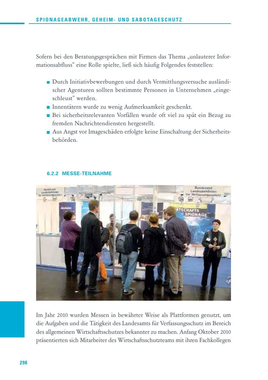 Seite 296 des Verfassungsschutzbericht 2010 Baden-Württemberg
