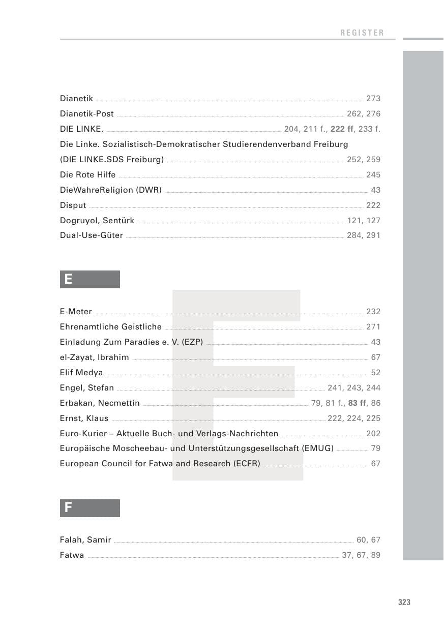 Seite 321 des Verfassungsschutzbericht 2010 Baden-Württemberg