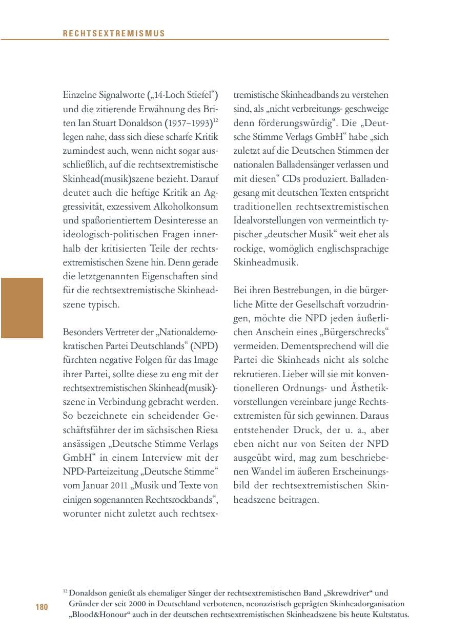 Seite 181 des Verfassungsschutzbericht 2011 Baden-Württemberg
