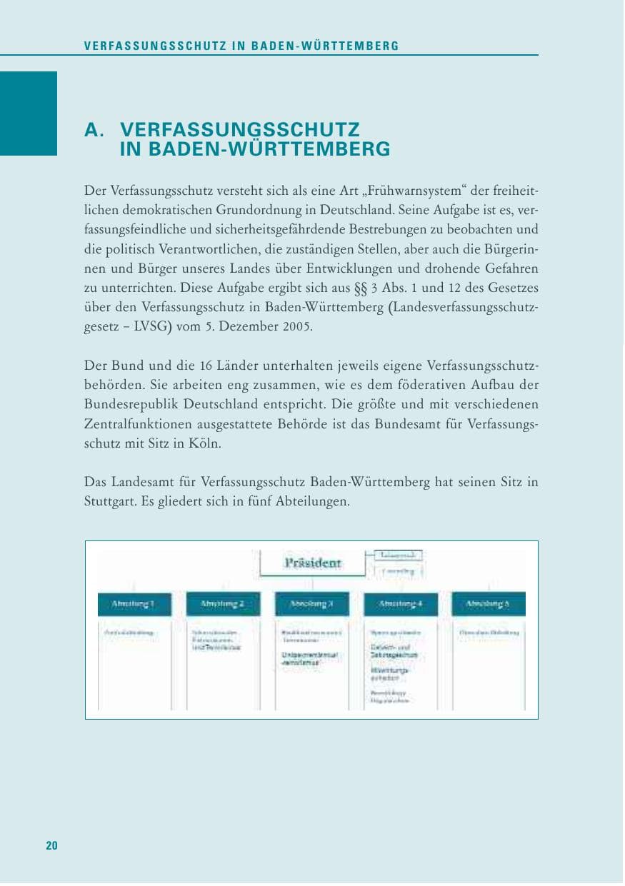 Seite 21 des Verfassungsschutzbericht 2011 Baden-Württemberg