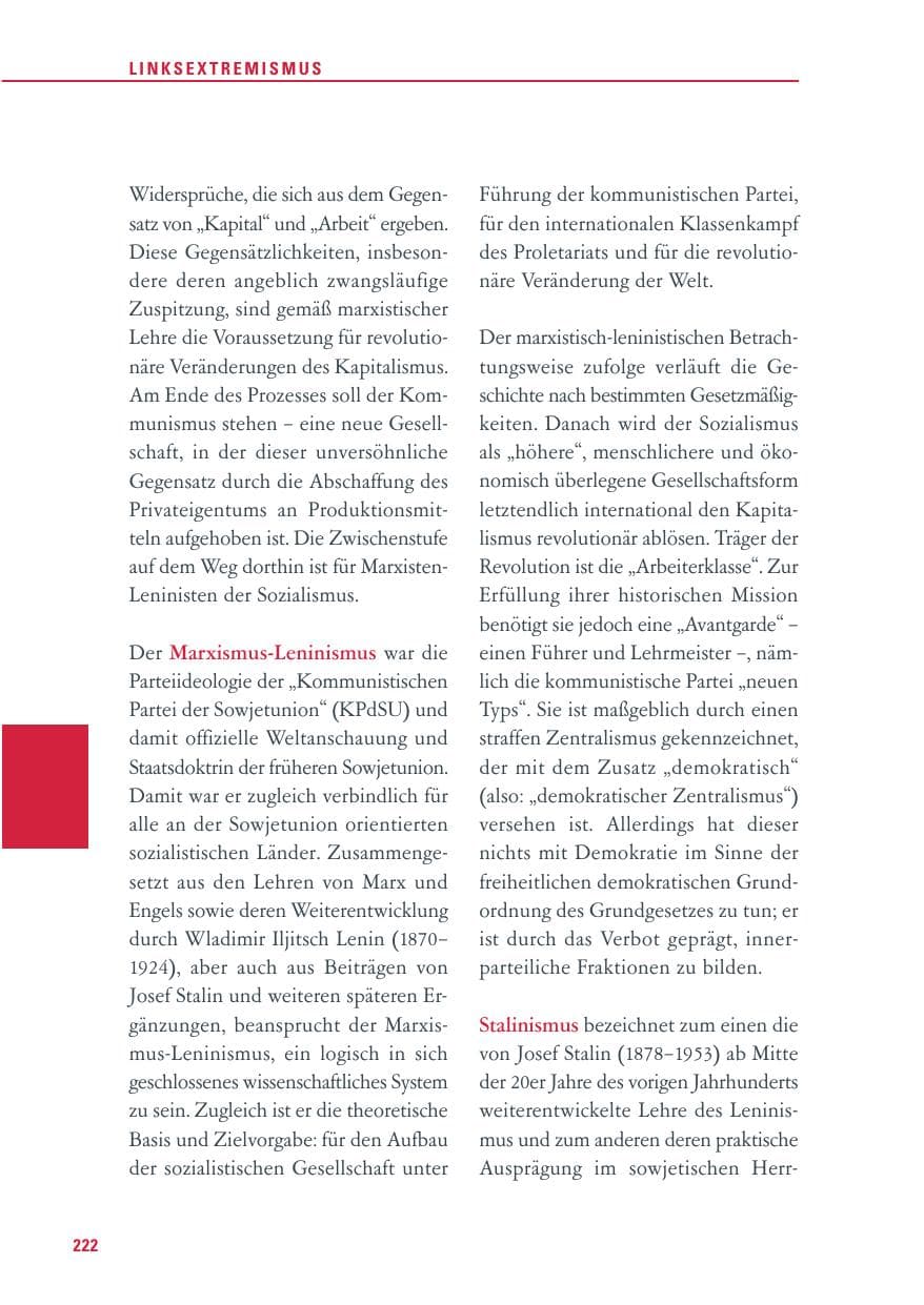 Seite 223 des Verfassungsschutzbericht 2011 Baden-Württemberg
