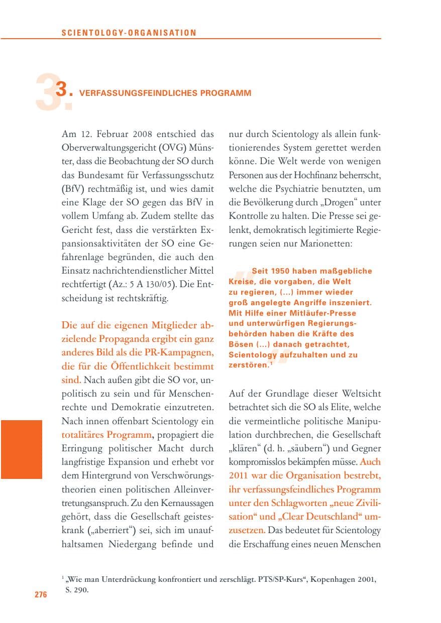 Seite 277 des Verfassungsschutzbericht 2011 Baden-Württemberg