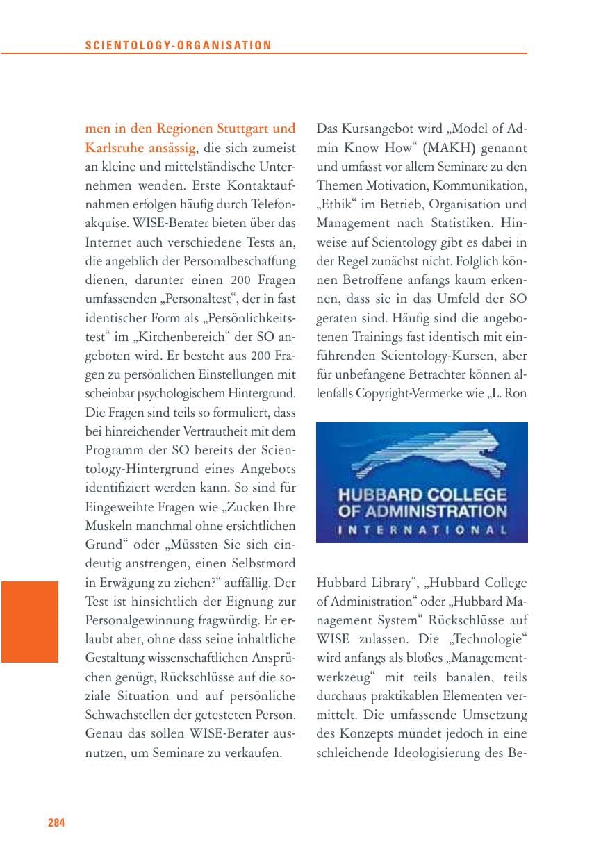 Seite 285 des Verfassungsschutzbericht 2011 Baden-Württemberg