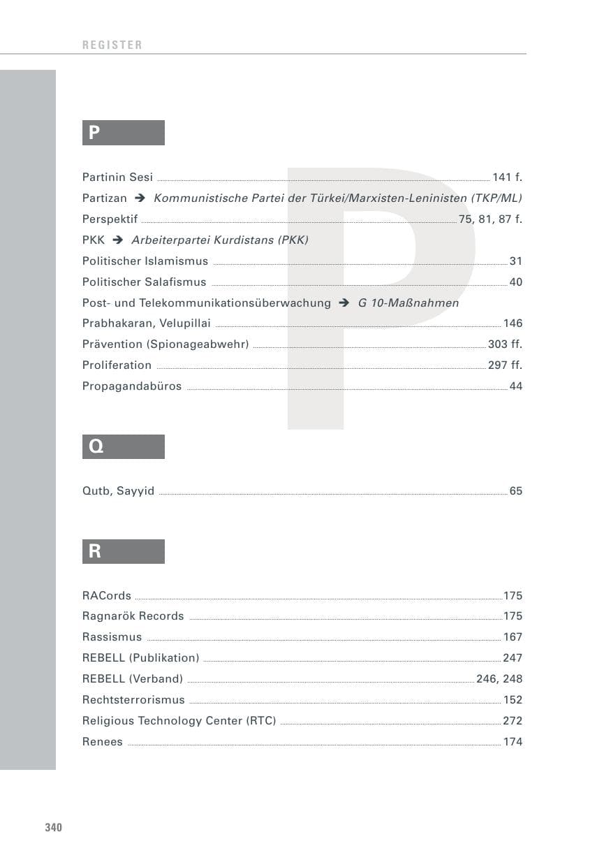 Seite 341 des Verfassungsschutzbericht 2011 Baden-Württemberg