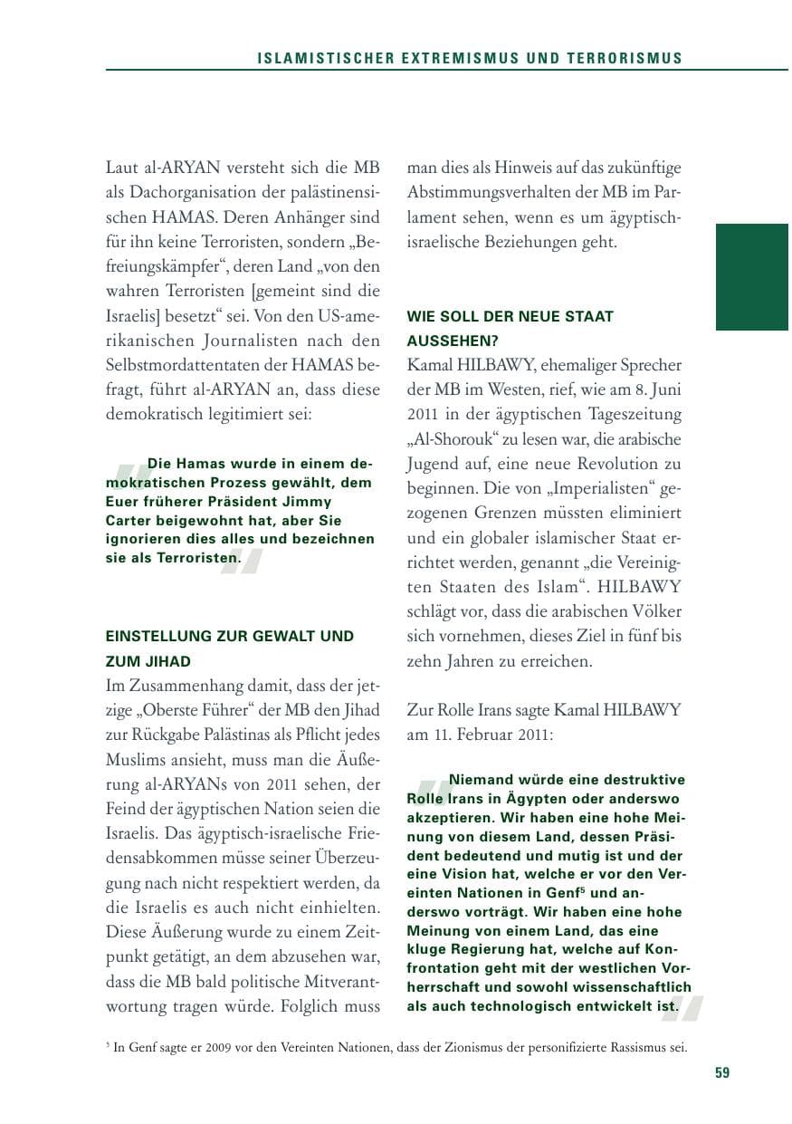 Seite 60 des Verfassungsschutzbericht 2011 Baden-Württemberg
