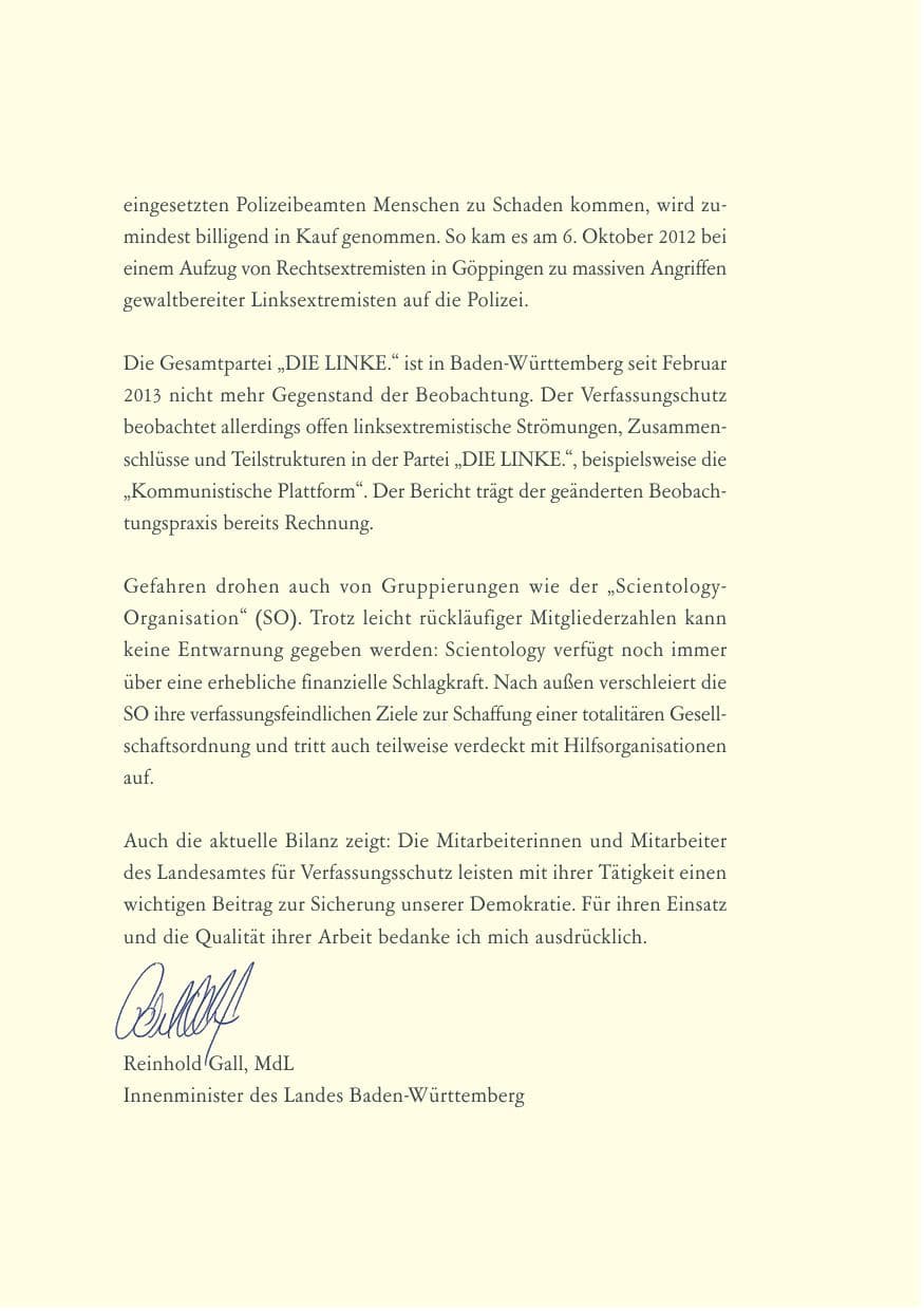 Seite 9 des Verfassungsschutzbericht 2012 Baden-Württemberg