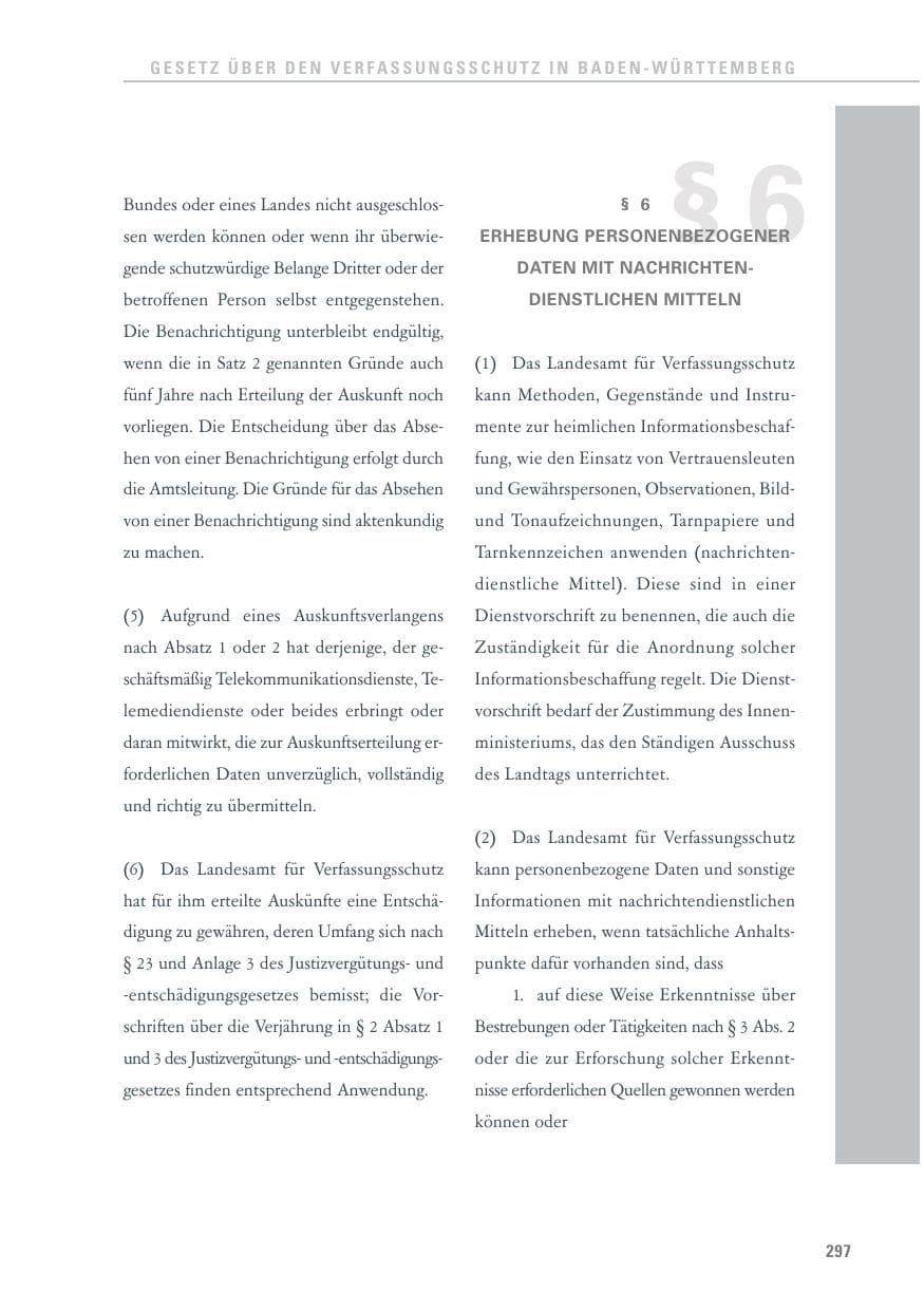 Seite 297 des Verfassungsschutzbericht 2013 Baden-Württemberg
