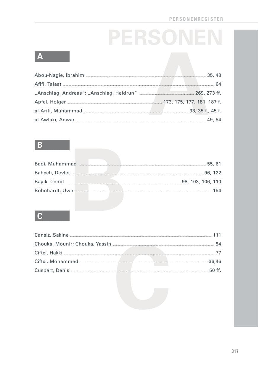 Seite 317 des Verfassungsschutzbericht 2013 Baden-Württemberg