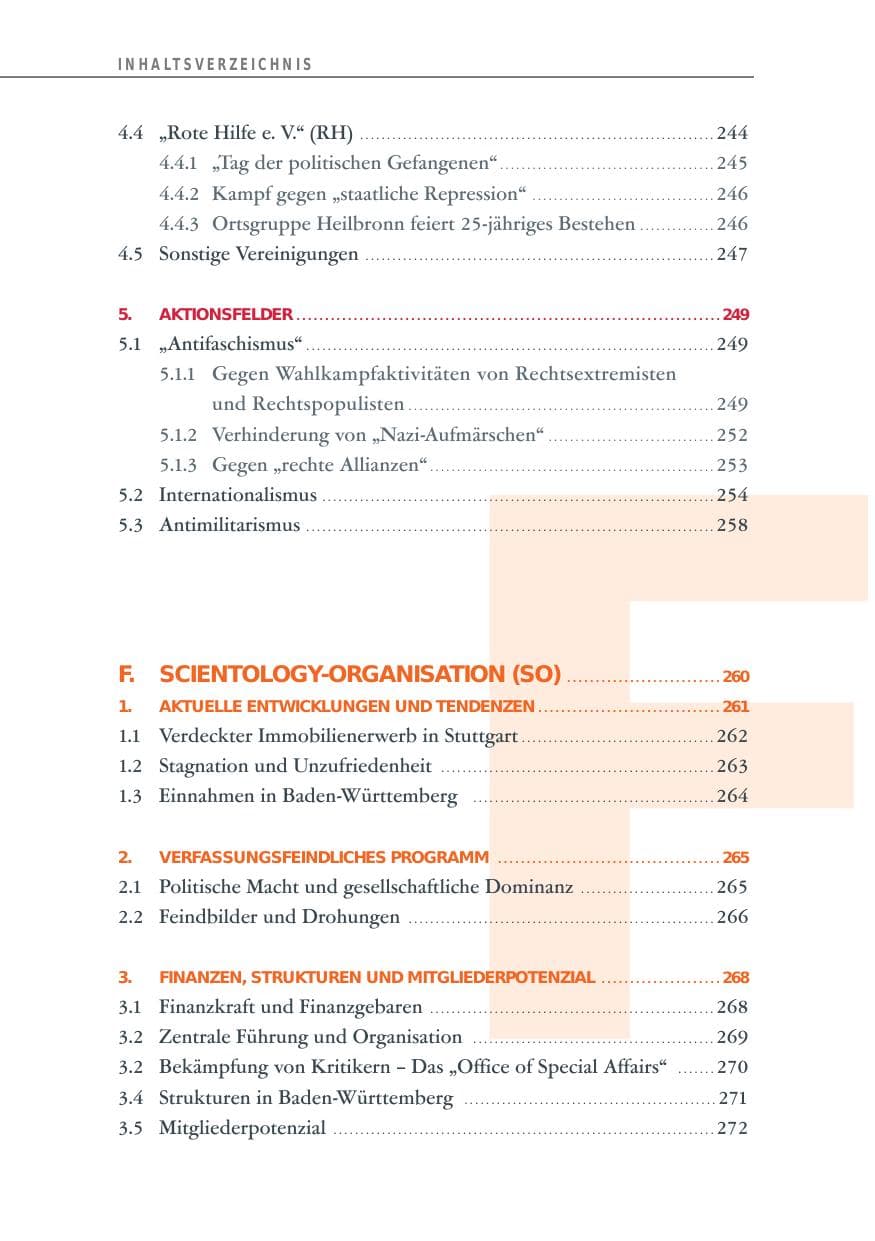 Seite 16 des Verfassungsschutzbericht 2014 Baden-Württemberg
