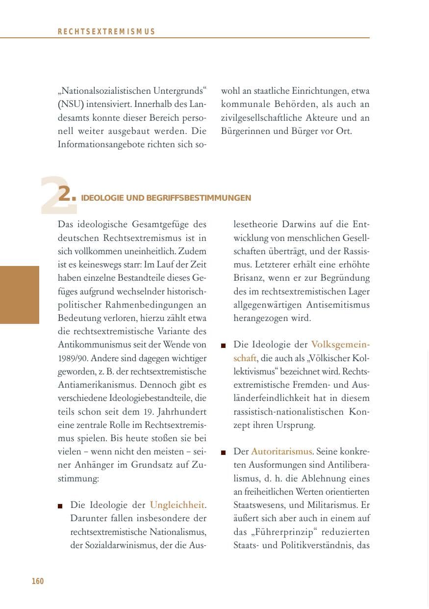 Seite 160 des Verfassungsschutzbericht 2014 Baden-Württemberg