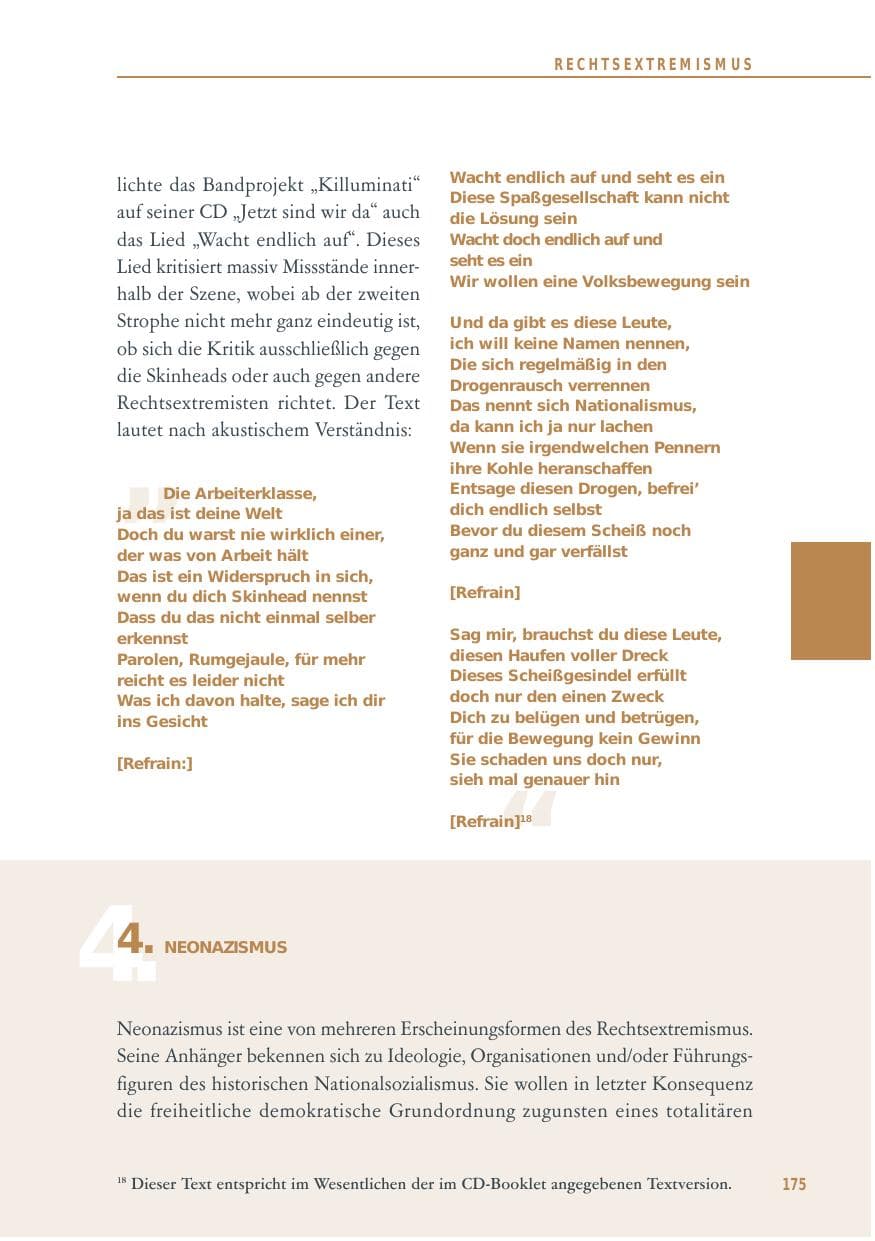Seite 175 des Verfassungsschutzbericht 2014 Baden-Württemberg