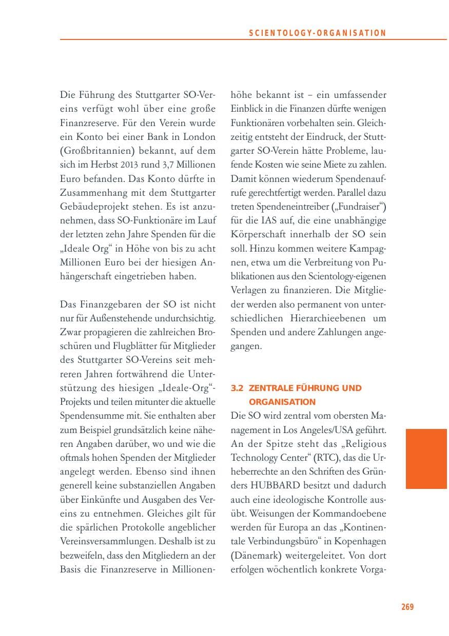Seite 269 des Verfassungsschutzbericht 2014 Baden-Württemberg