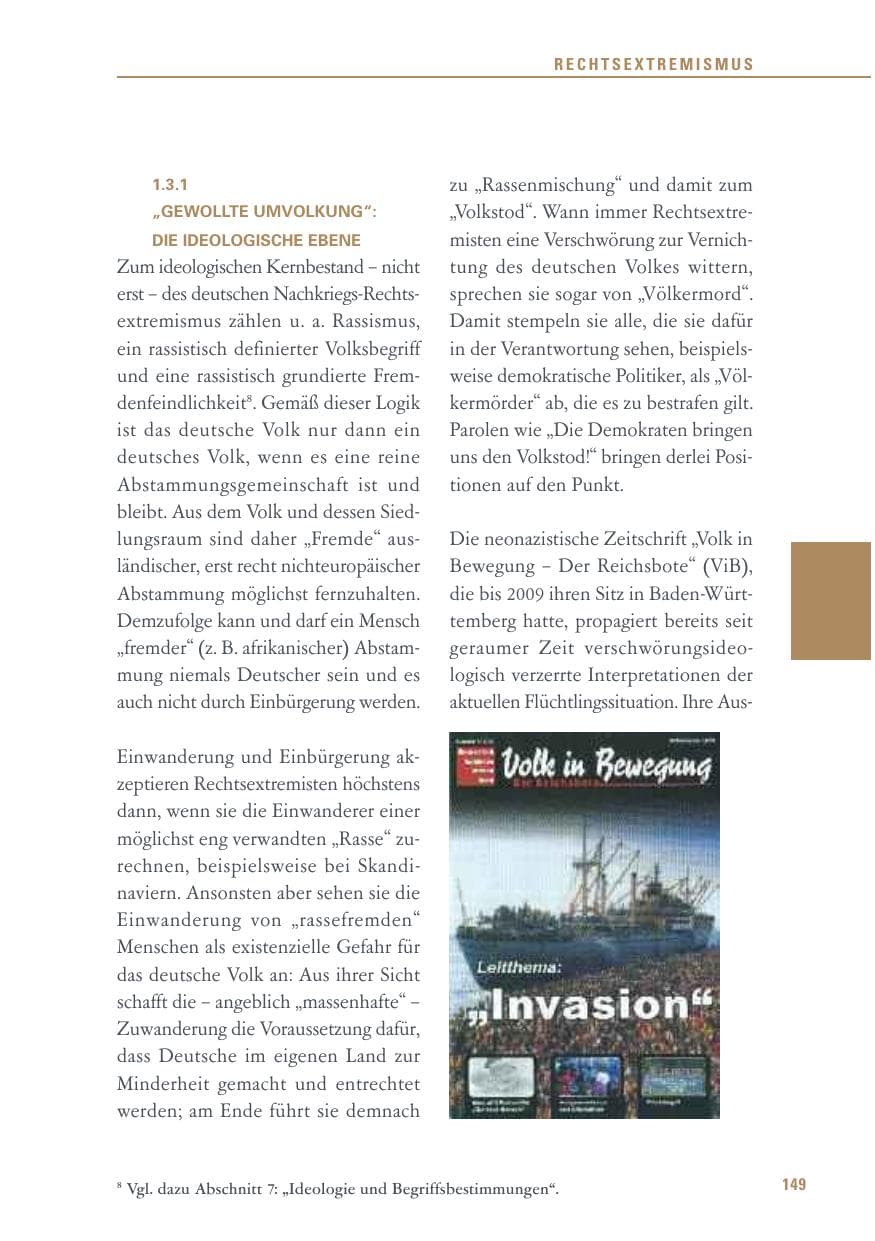 Seite 149 des Verfassungsschutzbericht 2015 Baden-Württemberg