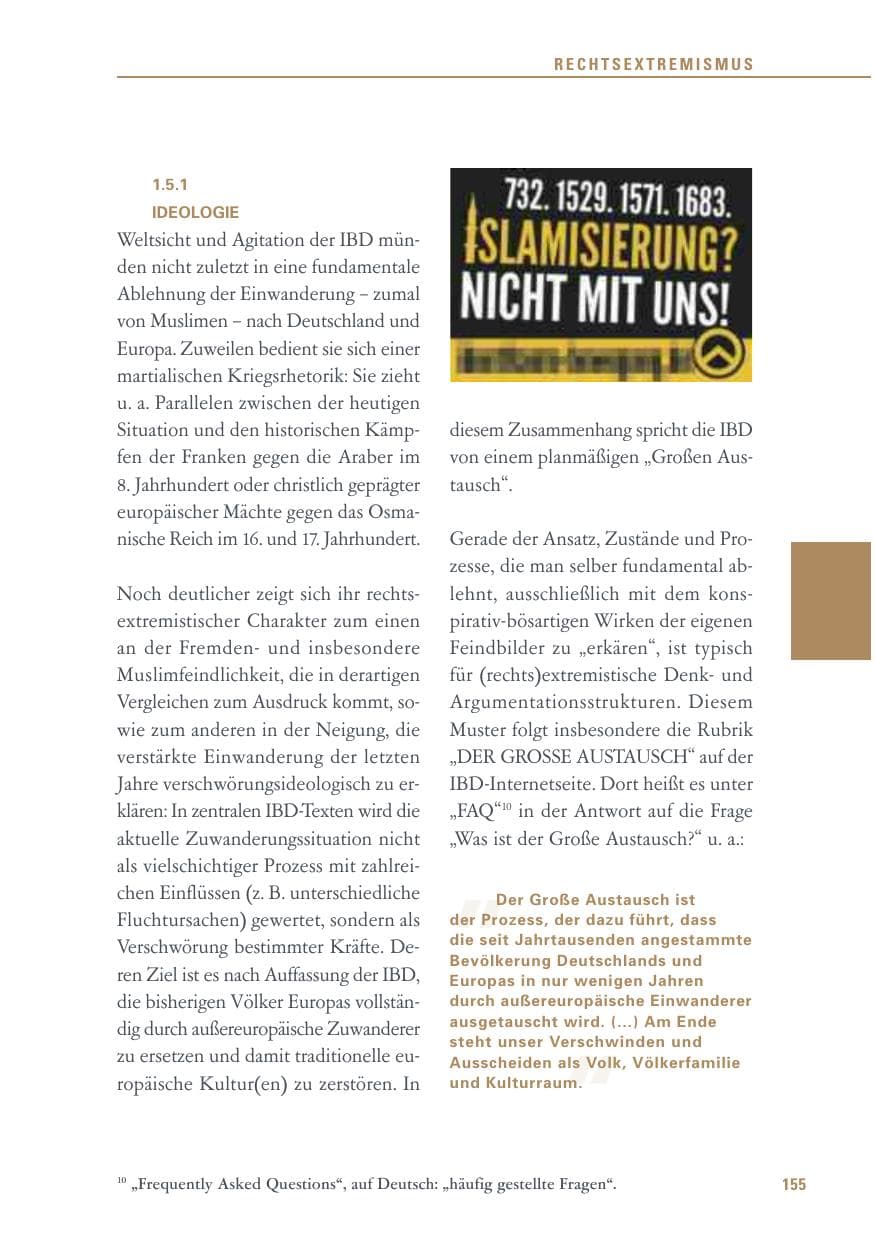 Seite 155 des Verfassungsschutzbericht 2015 Baden-Württemberg