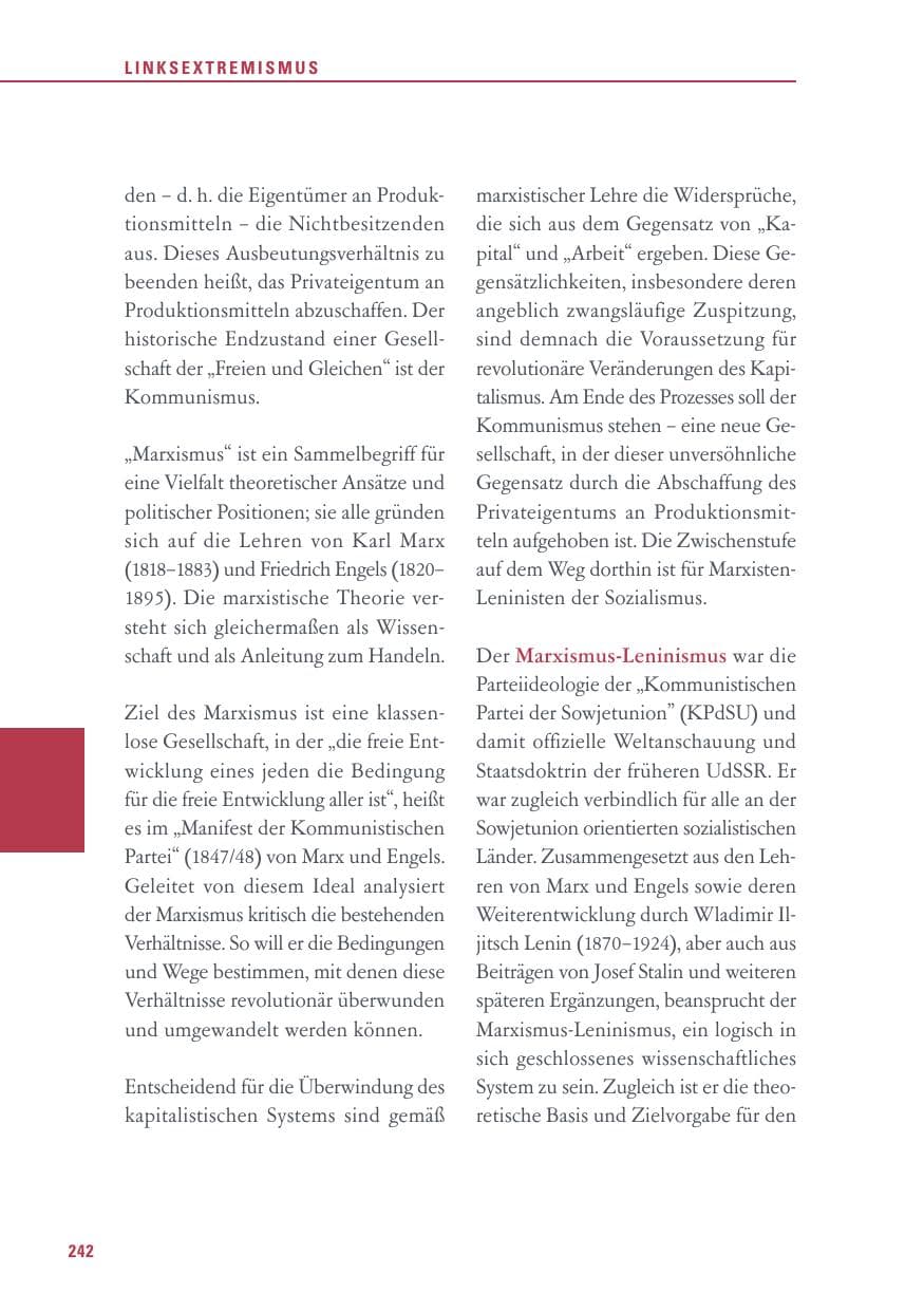 Seite 242 des Verfassungsschutzbericht 2015 Baden-Württemberg