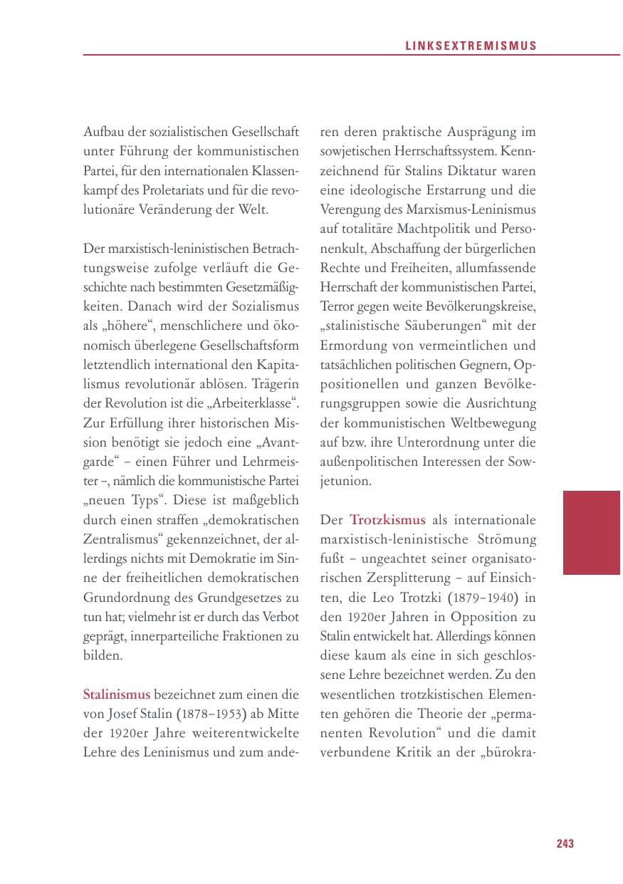 Seite 243 des Verfassungsschutzbericht 2015 Baden-Württemberg
