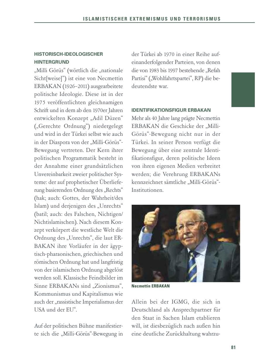 Seite 81 des Verfassungsschutzbericht 2015 Baden-Württemberg