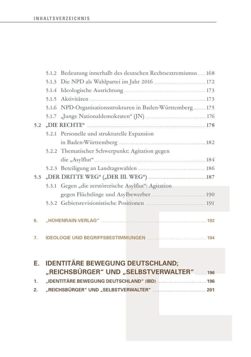 Seite 14 des Verfassungsschutzbericht 2016 Baden-Württemberg