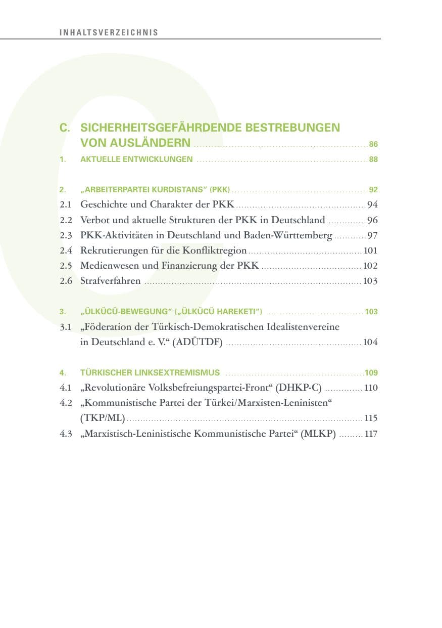 Seite 12 des Verfassungsschutzbericht 2017 Baden-Württemberg