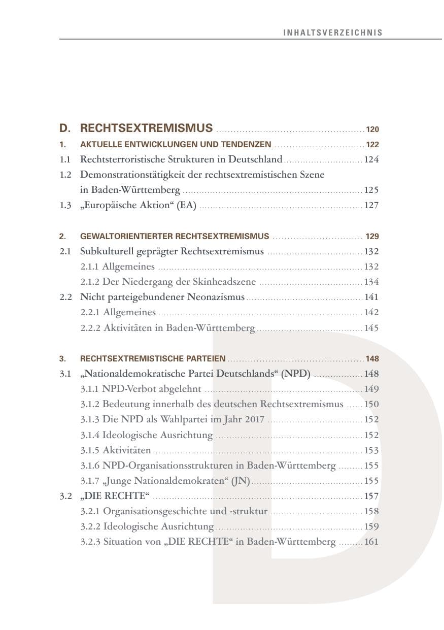 Seite 13 des Verfassungsschutzbericht 2017 Baden-Württemberg
