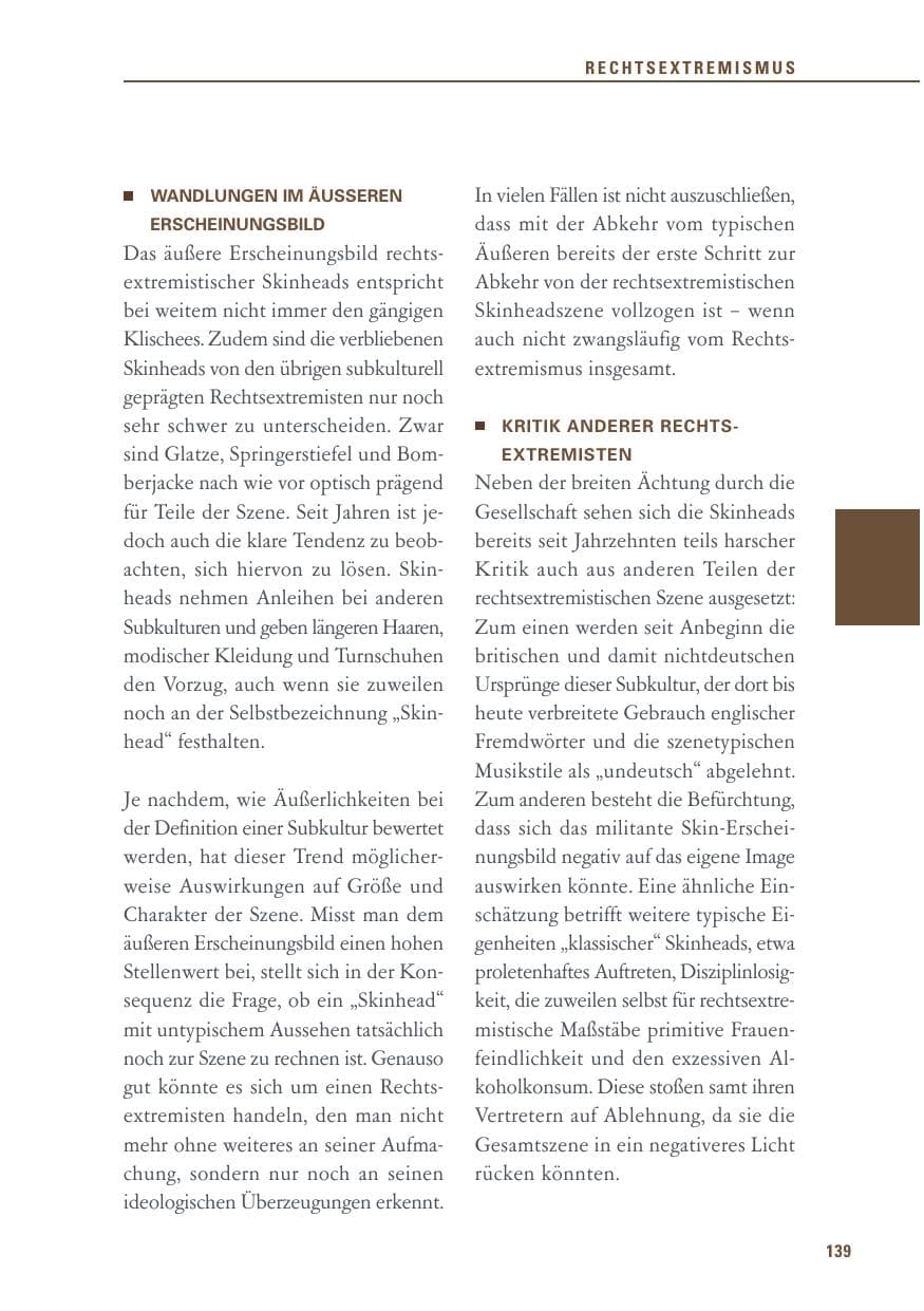 Seite 139 des Verfassungsschutzbericht 2017 Baden-Württemberg
