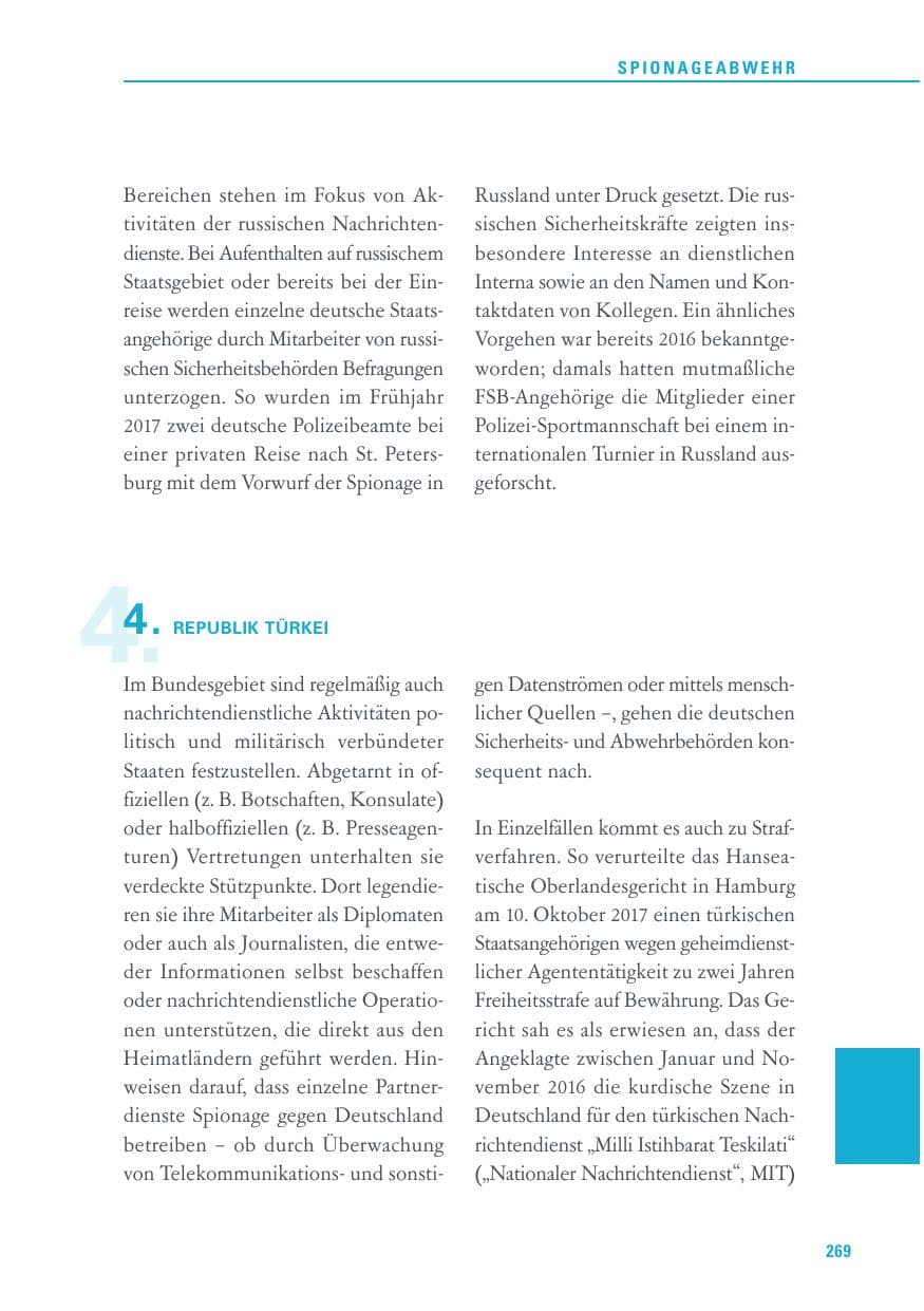 Seite 269 des Verfassungsschutzbericht 2017 Baden-Württemberg