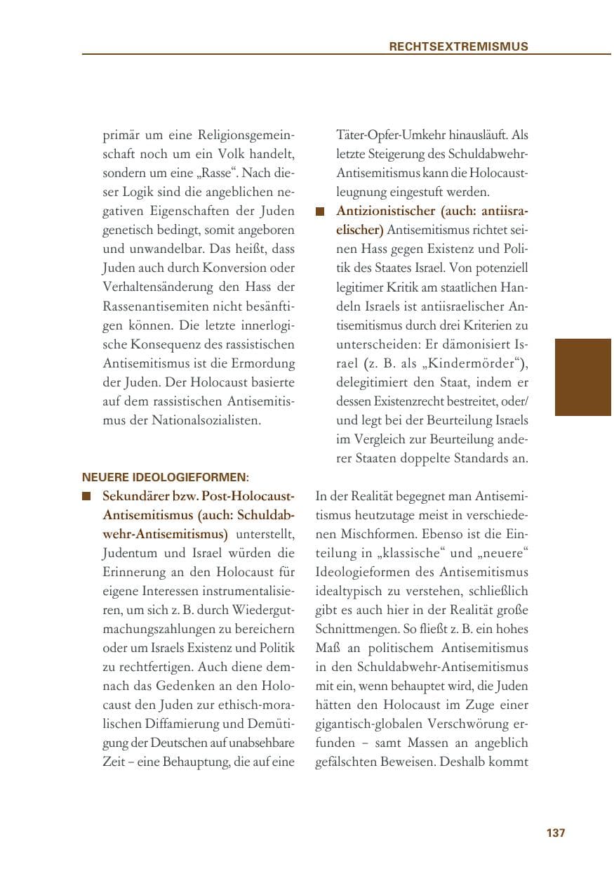 Seite 137 des Verfassungsschutzbericht 2018 Baden-Württemberg