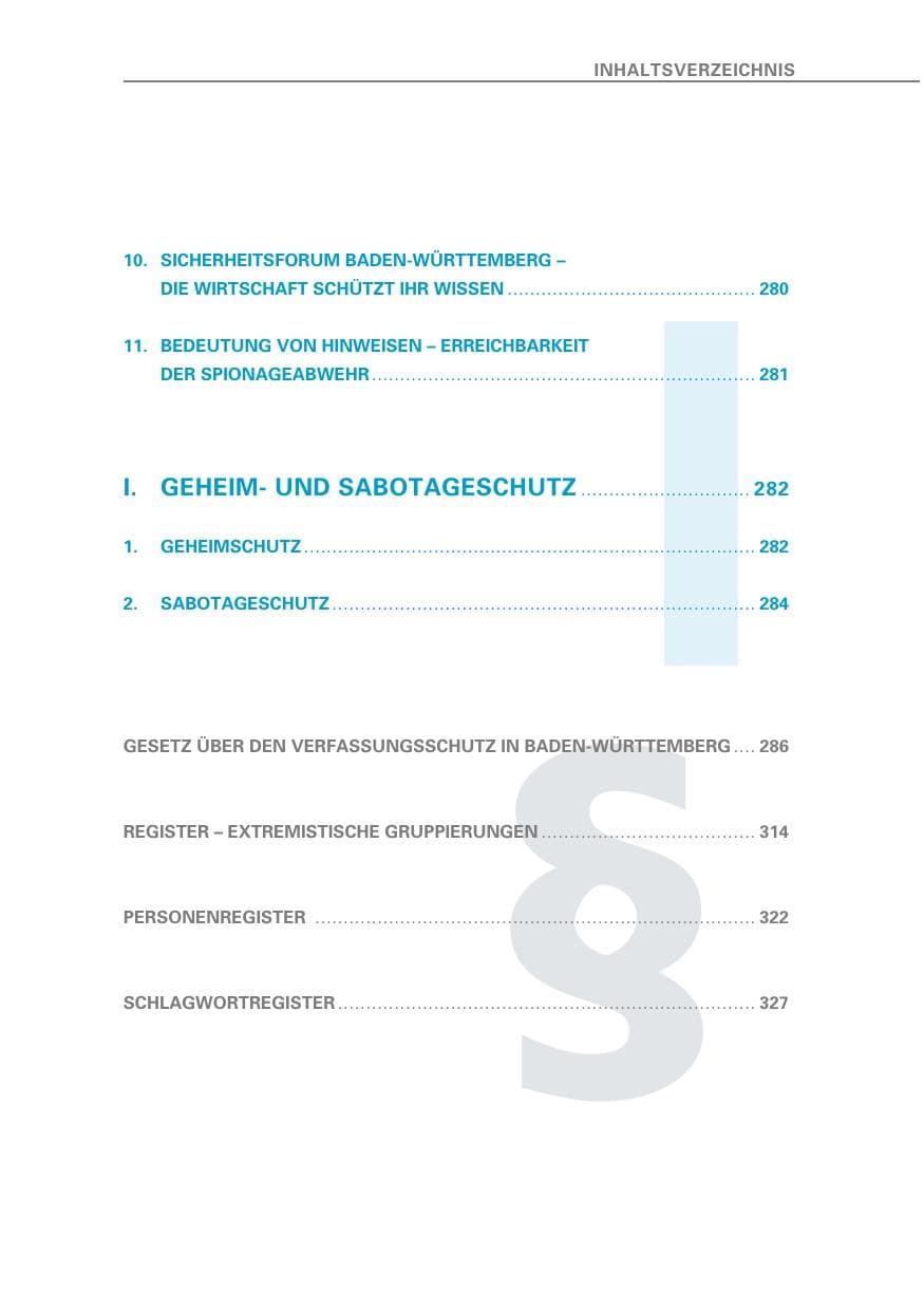 Seite 19 des Verfassungsschutzbericht 2018 Baden-Württemberg