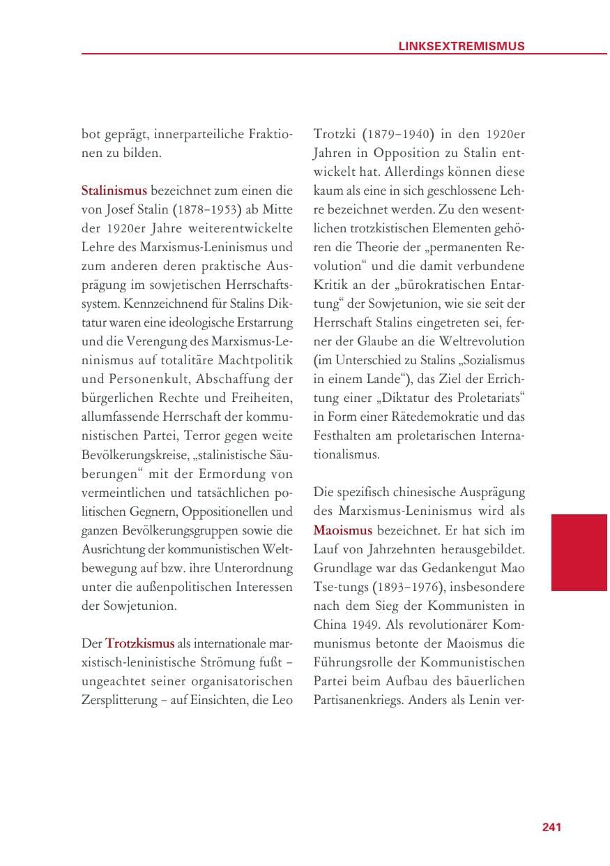 Seite 241 des Verfassungsschutzbericht 2018 Baden-Württemberg