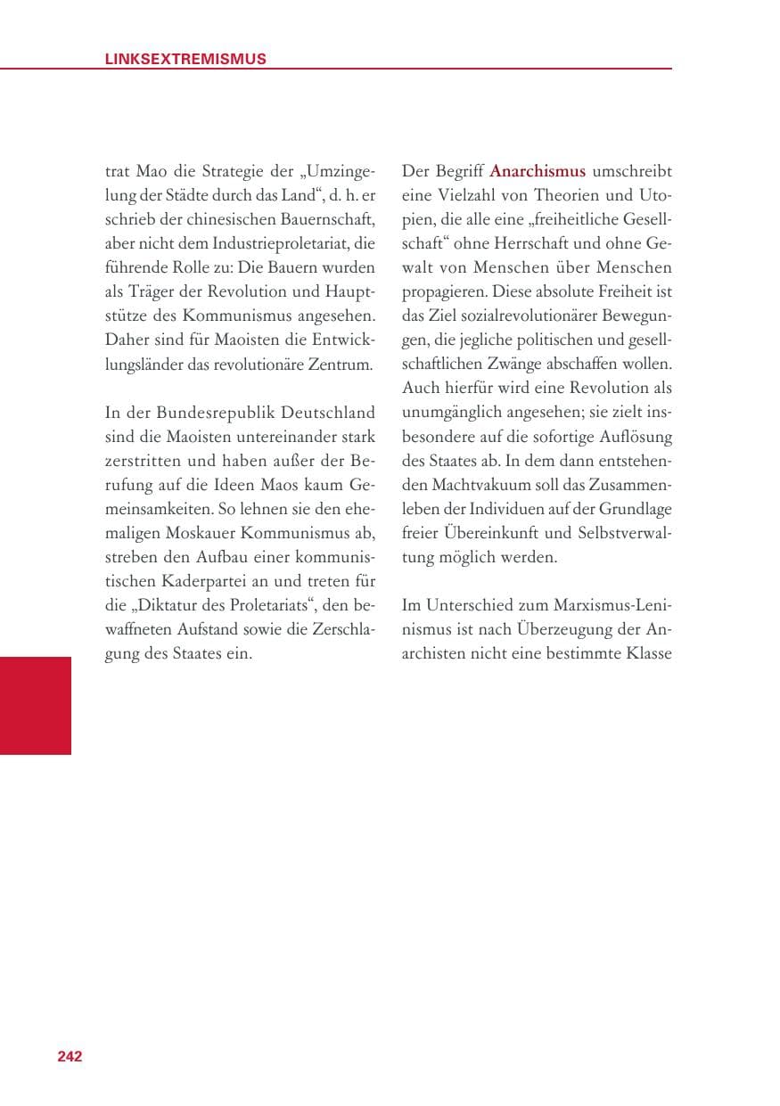 Seite 242 des Verfassungsschutzbericht 2018 Baden-Württemberg