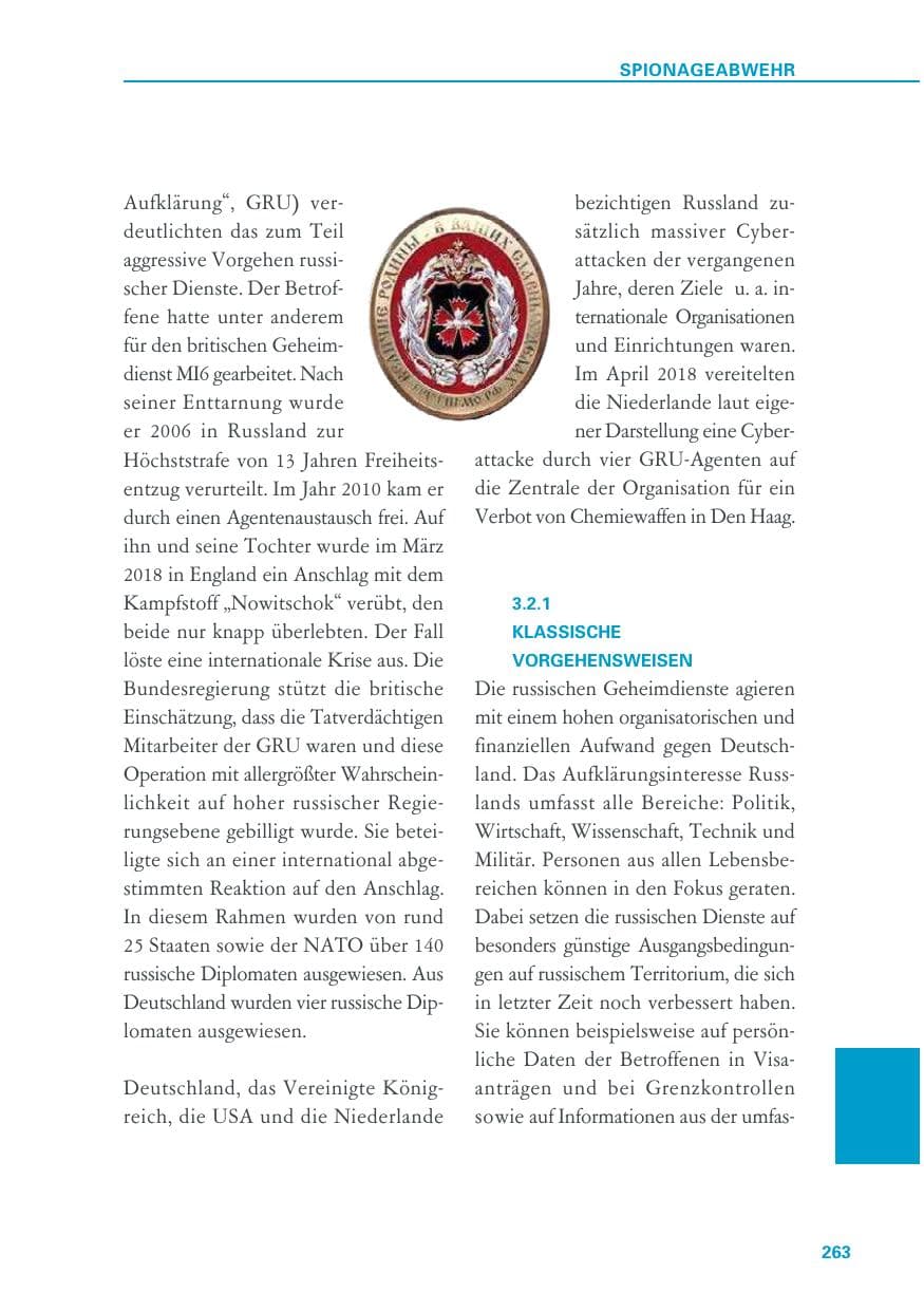 Seite 263 des Verfassungsschutzbericht 2018 Baden-Württemberg
