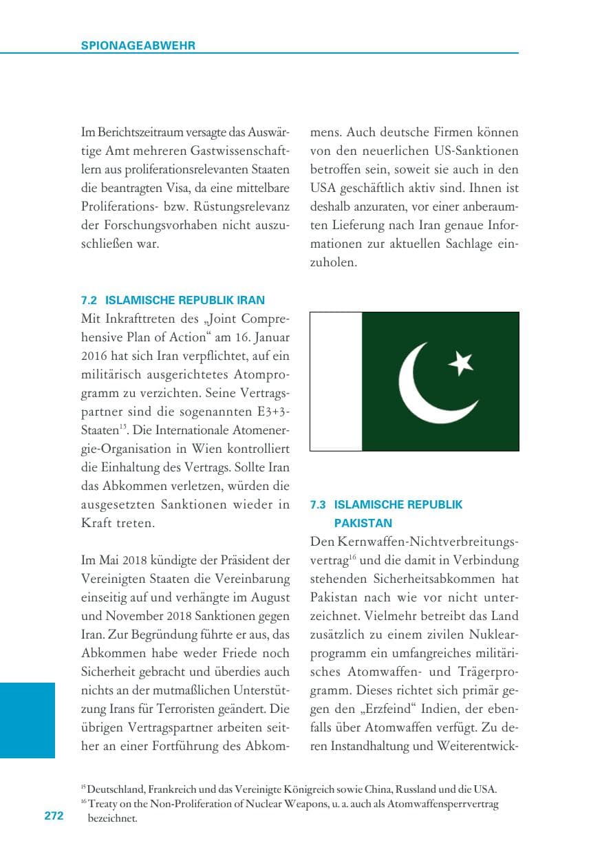 Seite 272 des Verfassungsschutzbericht 2018 Baden-Württemberg