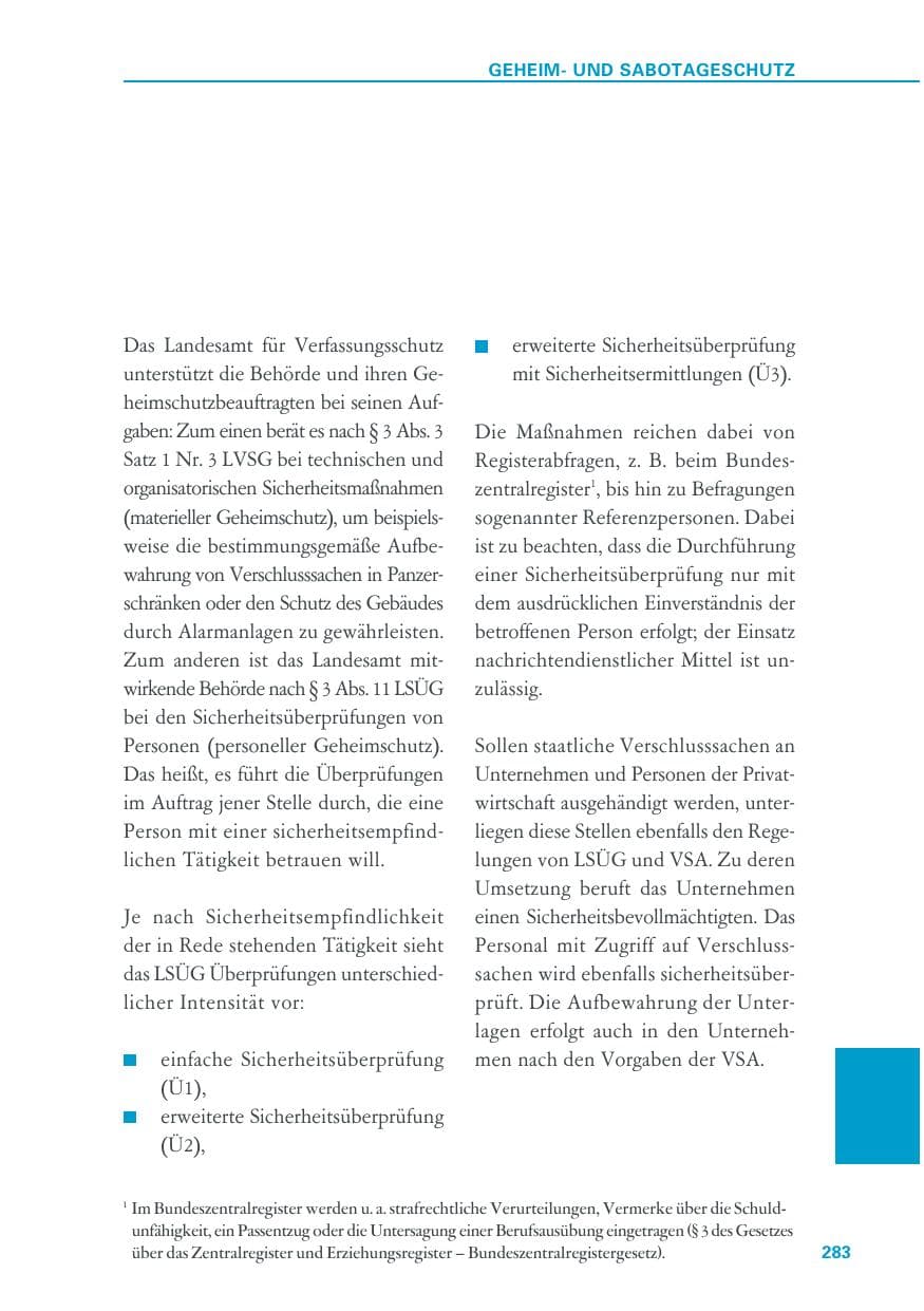 Seite 283 des Verfassungsschutzbericht 2018 Baden-Württemberg