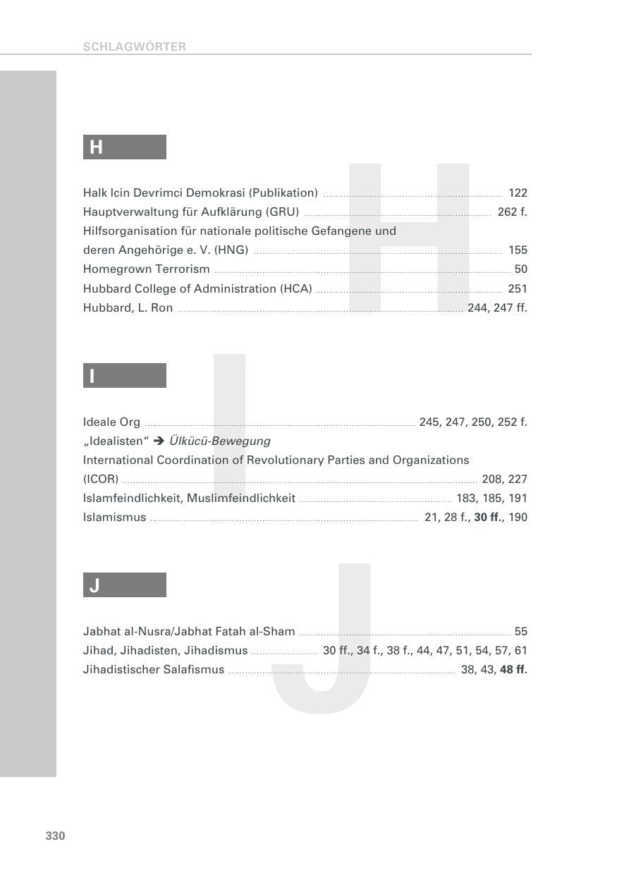 Seite 330 des Verfassungsschutzbericht 2018 Baden-Württemberg