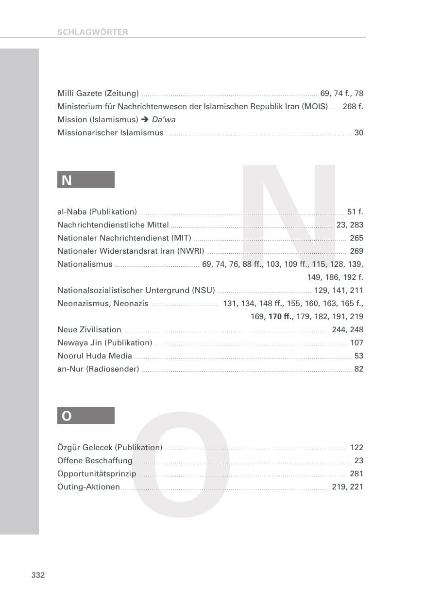 Seite 332 des Verfassungsschutzbericht 2018 Baden-Württemberg