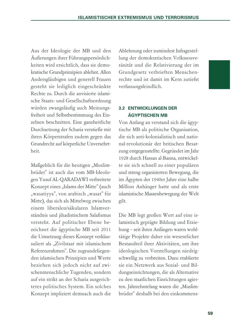 Seite 59 des Verfassungsschutzbericht 2018 Baden-Württemberg