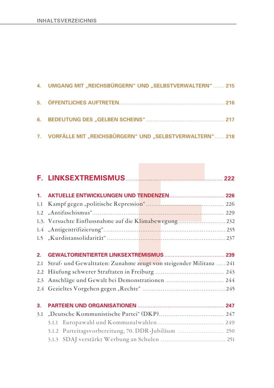 Seite 16 des Verfassungsschutzbericht 2019 Baden-Württemberg