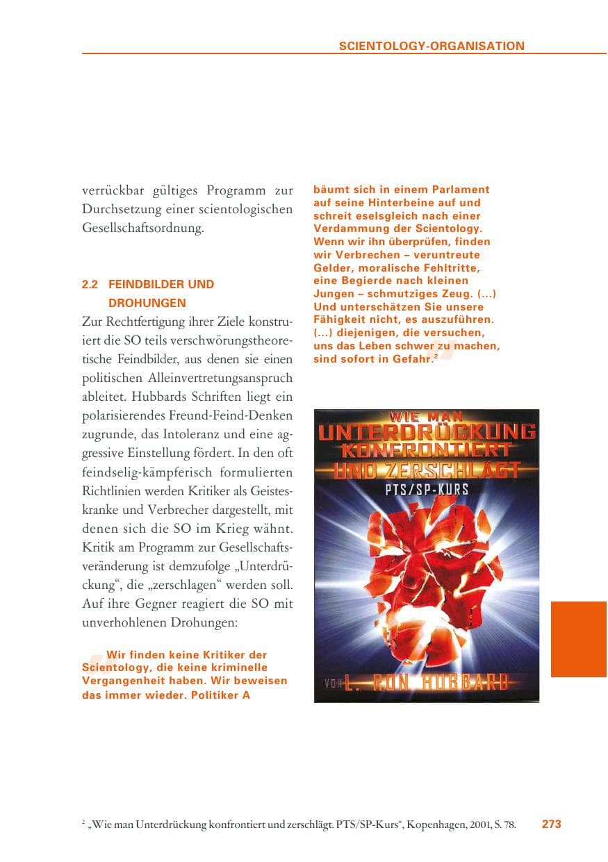 Seite 273 des Verfassungsschutzbericht 2019 Baden-Württemberg