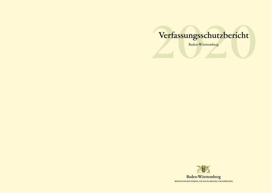 Seite 3 des Verfassungsschutzbericht 2020 Baden-Württemberg