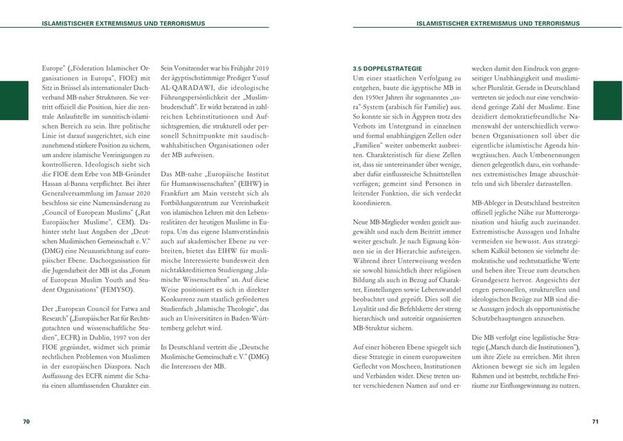 Seite 36 des Verfassungsschutzbericht 2020 Baden-Württemberg