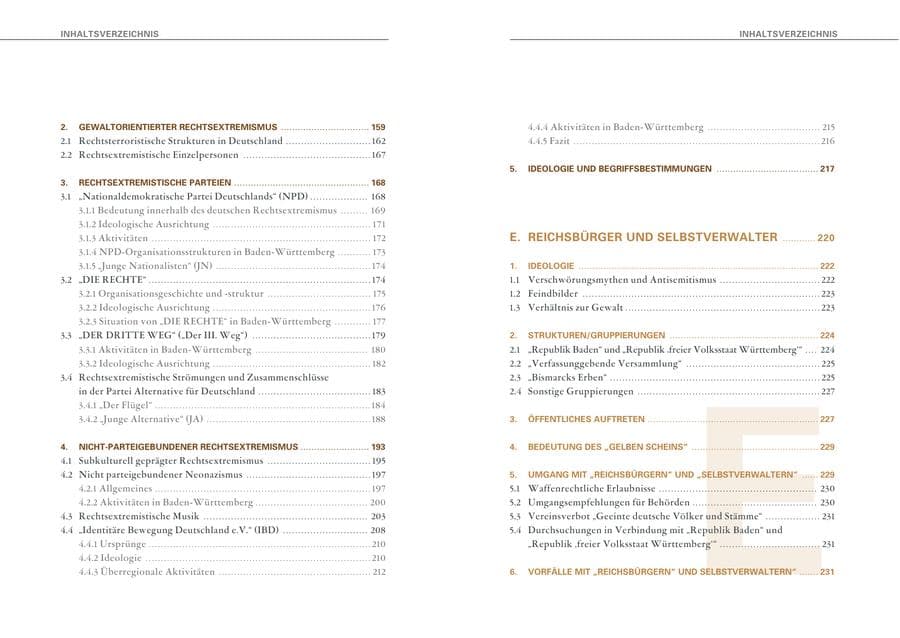 Seite 8 des Verfassungsschutzbericht 2020 Baden-Württemberg