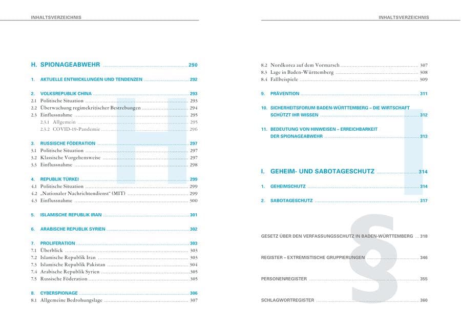 Seite 10 des Verfassungsschutzbericht 2020 Baden-Württemberg