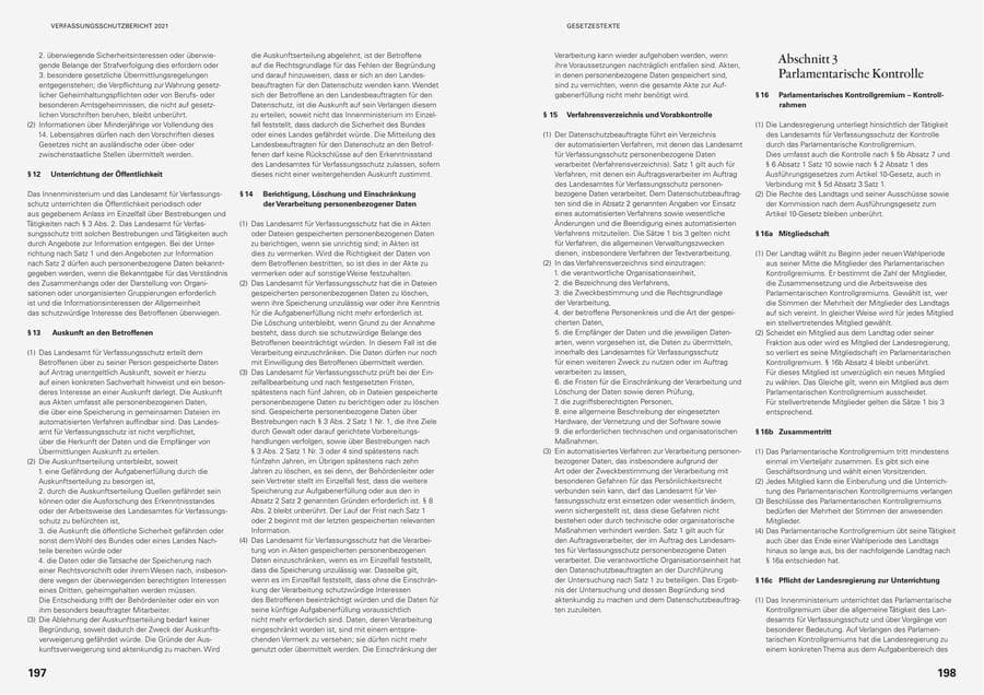 Seite 101 des Verfassungsschutzbericht 2021 Baden-Württemberg