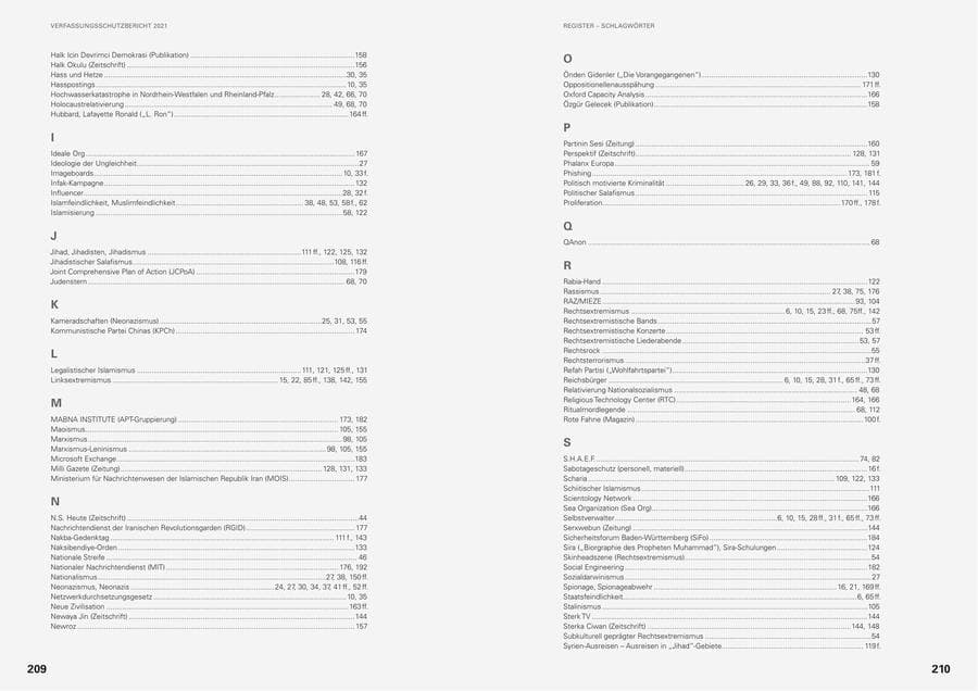 Seite 107 des Verfassungsschutzbericht 2021 Baden-Württemberg