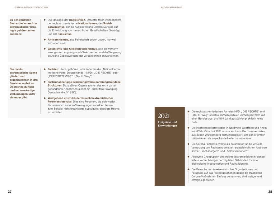 Seite 16 des Verfassungsschutzbericht 2021 Baden-Württemberg