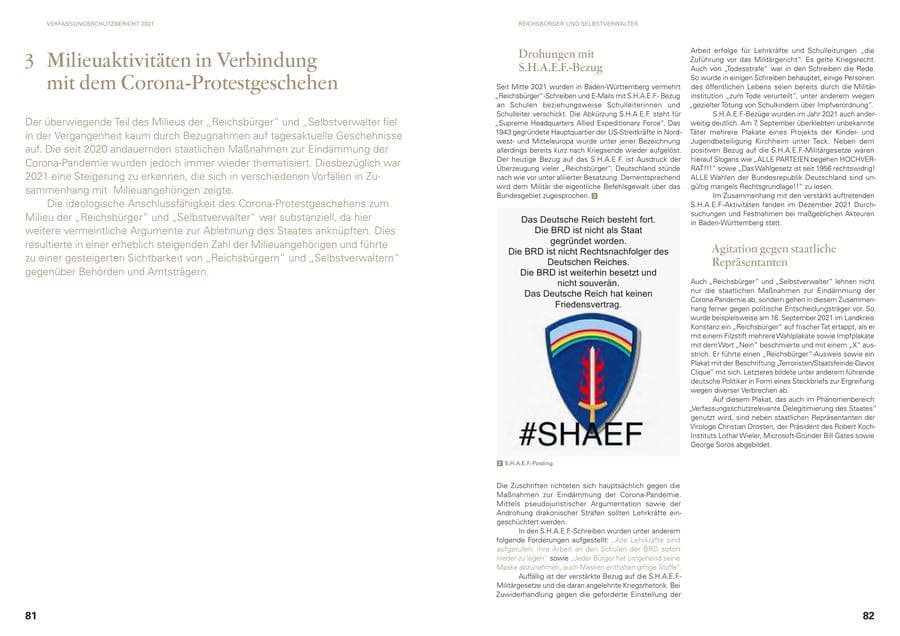 Seite 43 des Verfassungsschutzbericht 2021 Baden-Württemberg